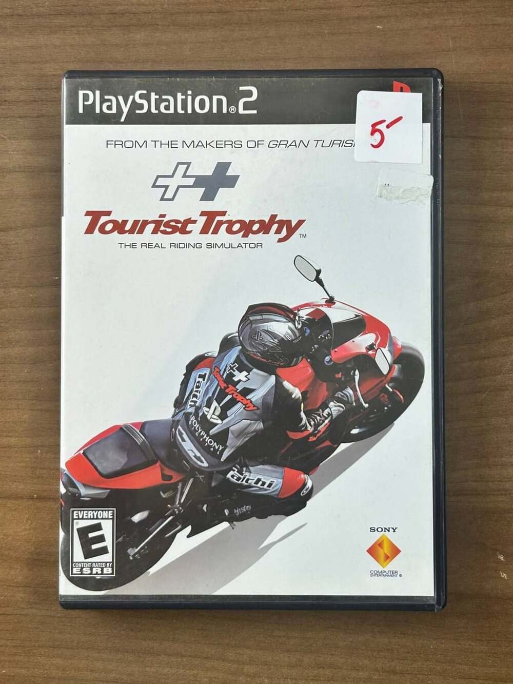 Tourist Trophy Real Riding Simulator PS2 PlayStation 2 2006 Disc Case Inserts